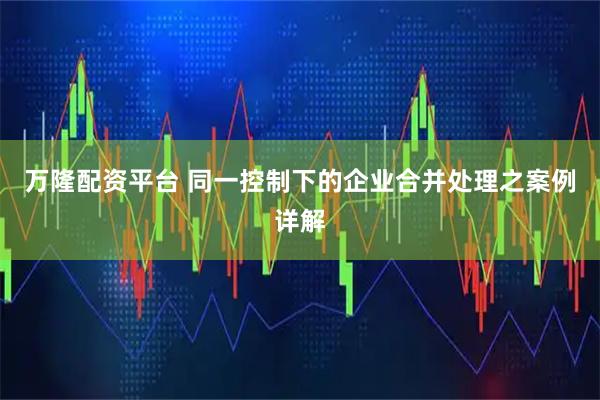 万隆配资平台 同一控制下的企业合并处理之案例详解